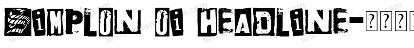 Simplon Oi Headline字体转换